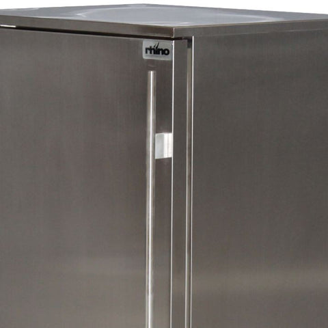 Rhino Stainless Steel 1 Door Solid Stainless Bar Fridge Left Hinged - Model SG1L-SD