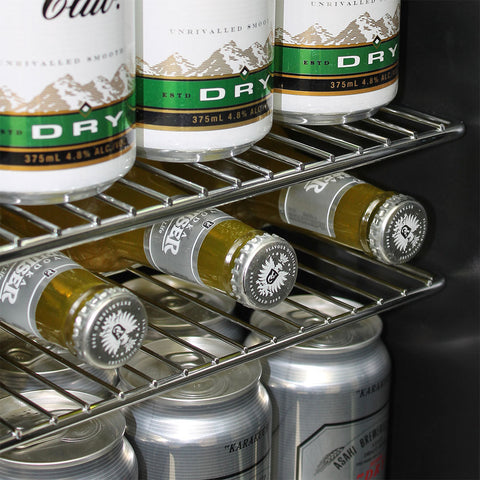 Schmick Glass Door Mini Bar Fridge With Lock - 38 Cans - Model HUS-SC50AB