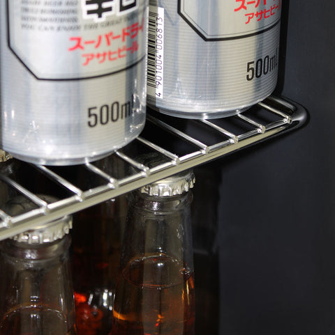 AAA Schmick Black Tropical Double Glazed Glass Door Bar Fridge - Model HUS-SC70-B