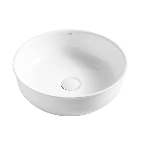 Bronte Gloss White Basin (Round: 390 ×390×125)
