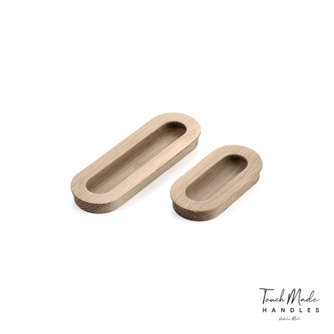 Cascade Recessed Oval Small Timber Handles