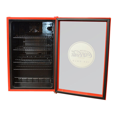 130L Coca-Cola Branded Glass Door Bar Fridge (CKK130-168-AU-HU.1)