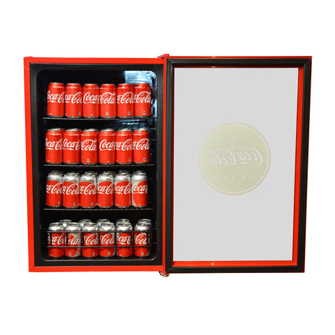 130L Coca-Cola Branded Glass Door Bar Fridge (CKK130-168-AU-HU.1)