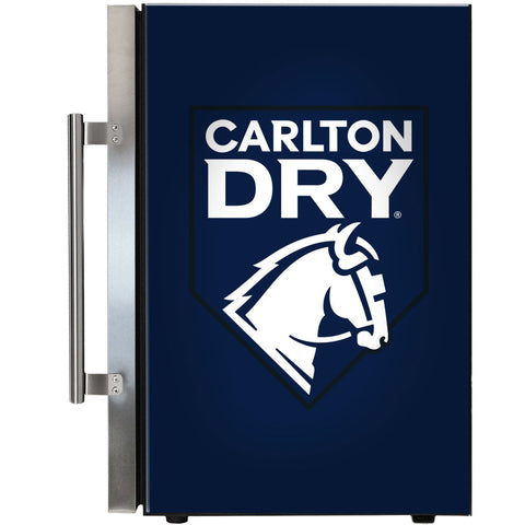 Carlton Dry Tropical Glass Door Mini Bar Fridge - 80 Cans Left Hinged EC68L-SSH-DRY - Model EC68L-SSH-DRY