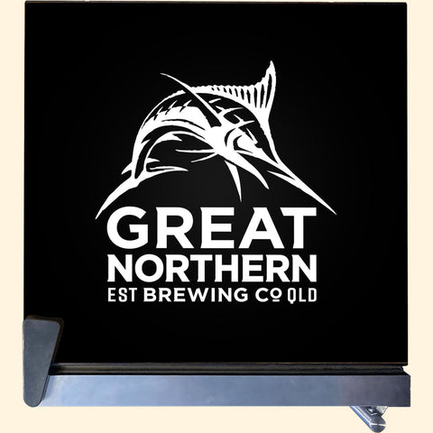 Great Northern Original Tropical Glass Door Fridge - 80 Cans Left Hinge Model EC68L-SSH-CRISP