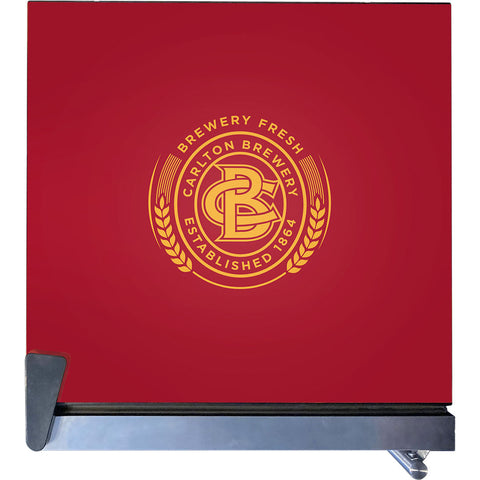 Carlton Draught Tropical Glass Door Fridge - 80 Cans Left Hinged EC68L-SSH-DRAUGHT - Model EC68L-SSH-DRAUGHT