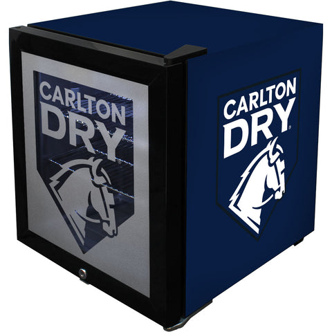 Carlton Dry Glass Door Mini Bar Fridge With Lock - 38 Cans - Model SC50AB-DRY