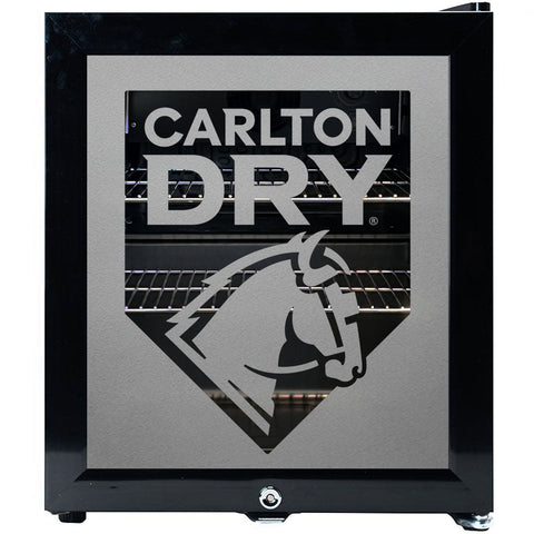 Carlton Dry Glass Door Mini Bar Fridge With Lock - 38 Cans - Model SC50AB-DRY