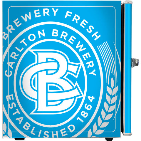 Carlton Draught 'Original' Logo Retro Mini Bar Fridge - Model BC46W-DRAUGHT-V2