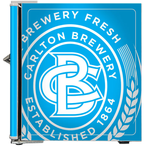 Carlton Draught 'Original' Logo Retro Mini Bar Fridge - Model BC46W-DRAUGHT-V2
