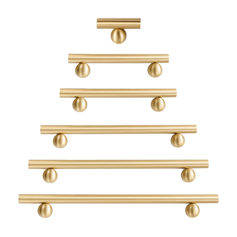 Cassia Solid Brass Handle | Satin Brass