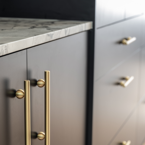 Cassia Solid Brass Handle | Satin Brass