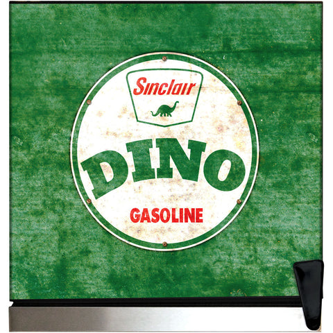 Dino Schmick Vintage Fuel Pump Triple Glazed Alfresco Bar Fridge With LED Strip Lights - Model SC88-FP-DINO