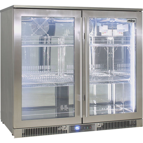 Outdoor Rhino ENVY Bar Fridge Coldest Beer 43ºC+ Best Alfresco 316 Marine Grade Stainless Quiet With No Condensation - Model ENV2H-SS