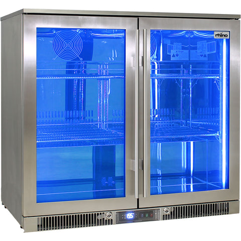 Outdoor Rhino ENVY Bar Fridge Coldest Beer 43ºC+ Best Alfresco 316 Marine Grade Stainless Quiet With No Condensation - Model ENV2H-SS