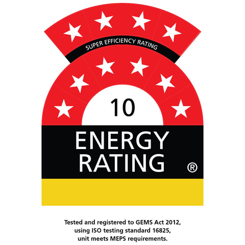 Schmick Quiet Energy Efficient 10 Star Rated Black Bar Fridge - Model HUS-BC115-B