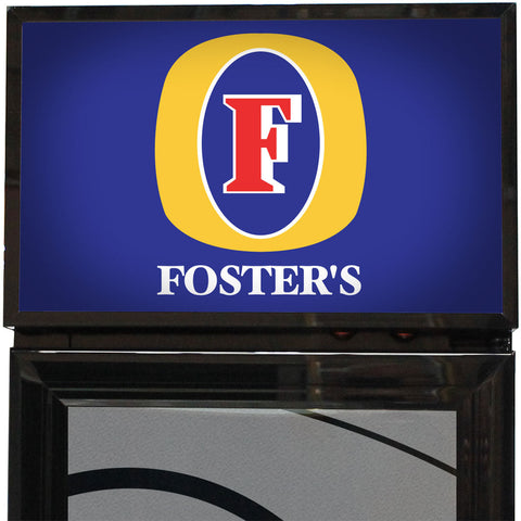 Fosters Branded Skinny Upright Bar Fridge - Model SS-P160-FOSTERS