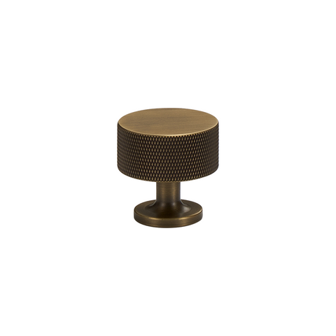 Freya Solid Brass Knob | Bronze (Knurled)