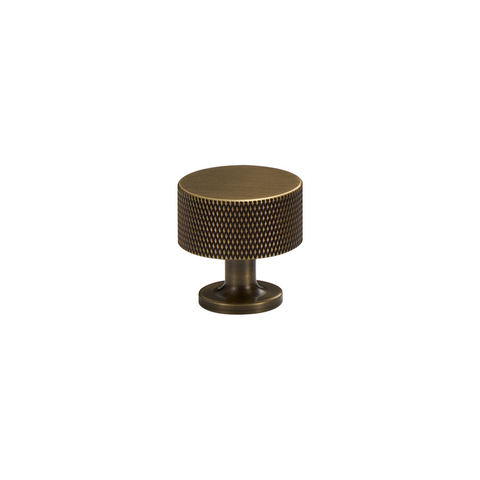 Freya Solid Brass Knob | Bronze (Knurled)