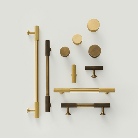 Freya Solid Brass Knob | Bronze (Knurled)
