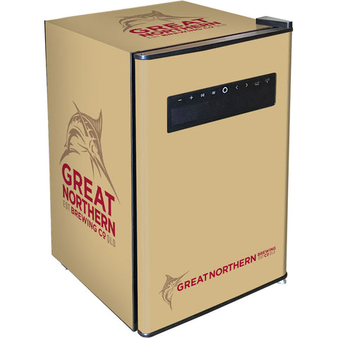 Schmick Great Northern Blue Tooth Speaker Disco Bar Fridge - Model BC70B-BTS-GOLD
