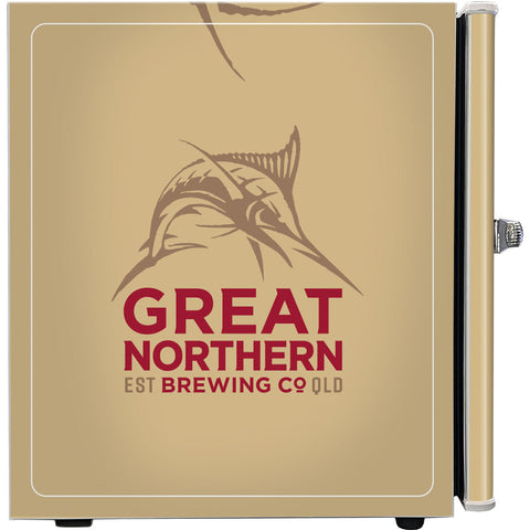 Great Northern Retro Mini Bar Fridge - Model BC46W-GNBC-GOLD