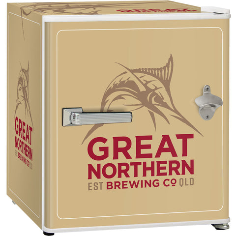 Great Northern Retro Mini Bar Fridge - Model BC46W-GNBC-GOLD