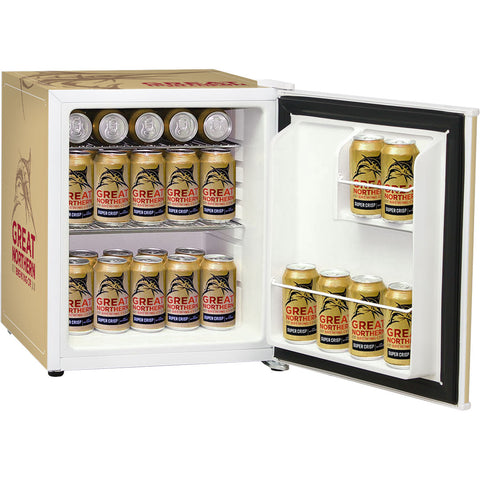 Great Northern Retro Mini Bar Fridge - Model BC46W-GNBC-GOLD