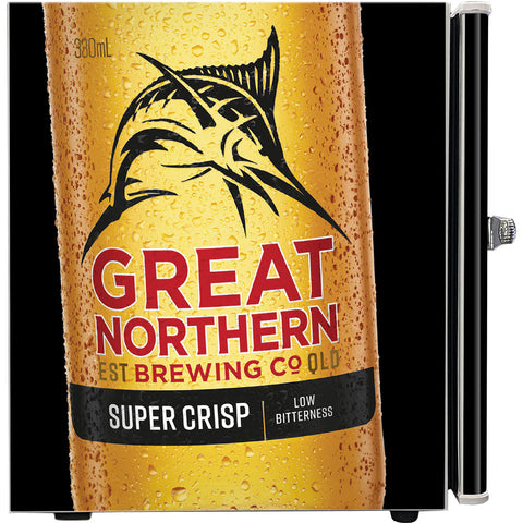 Great Northern Retro Mini Bar Fridge Crisp Design - Model BC46W-GNBC-CRISP