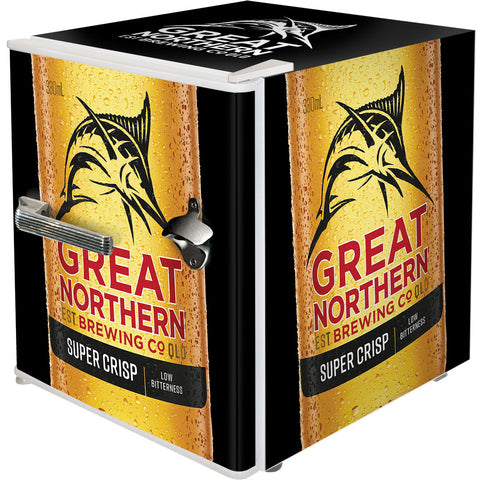 Great Northern Retro Mini Bar Fridge Crisp Design - Model BC46W-GNBC-CRISP