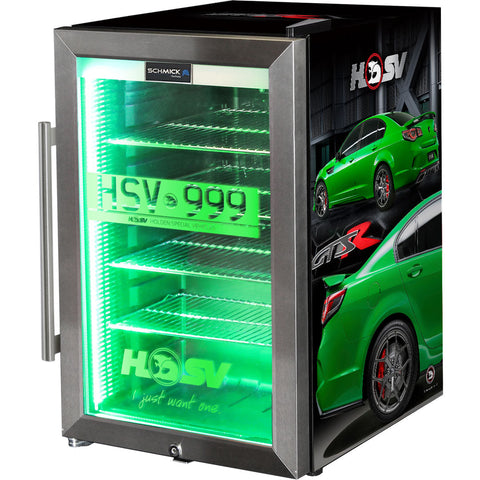 HSV GTSR branded bar fridge, Great gift idea! Add You Own Number Plate To Door! Model SC70-SS-GTSR