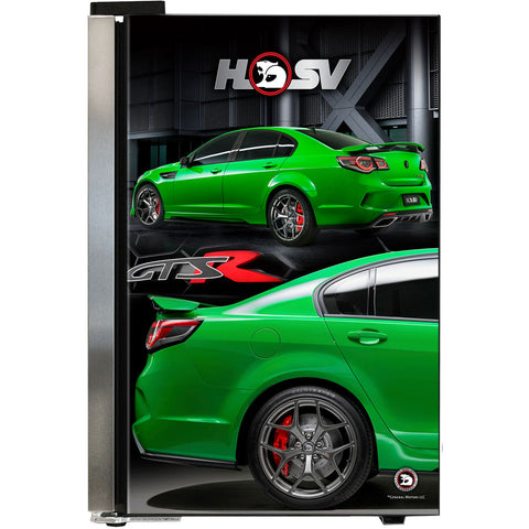 HSV GTSR branded bar fridge, Great gift idea! Add You Own Number Plate To Door! Model SC70-SS-GTSR