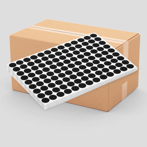 # Screw Covers, stick-on, Black Stipple