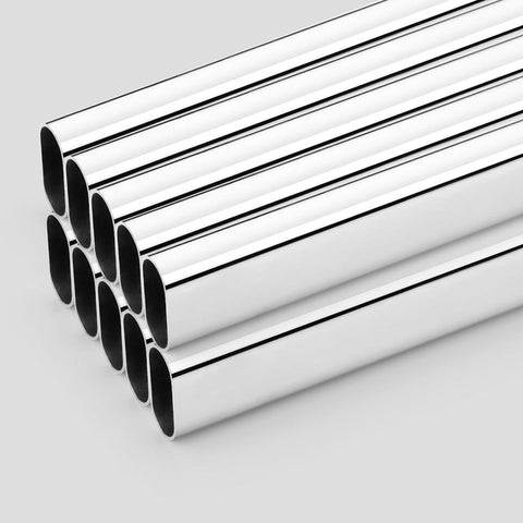 Oval Rod Hanging Rail –Polished Chrome 1m