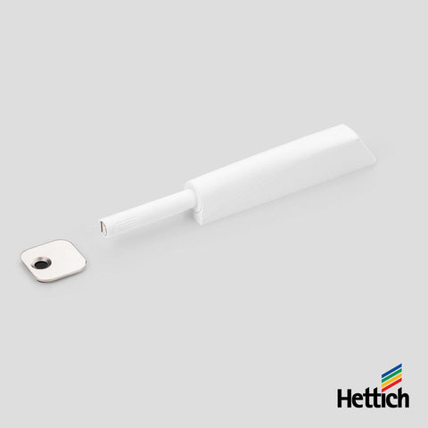 Hettich push-to-open magnet, Long-travel, Ø10 x 70mm