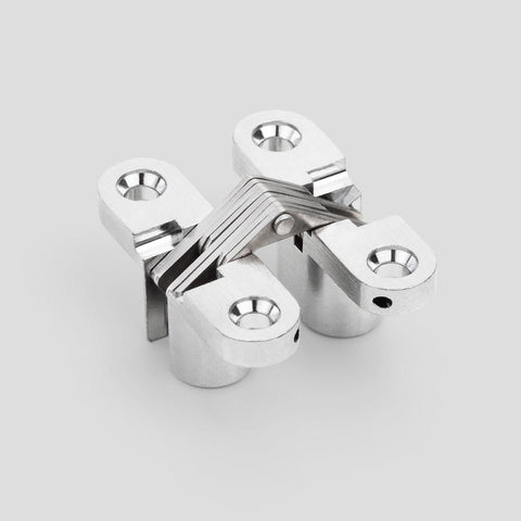 Invisible Hinge, 180° Opening - Chrome 45 x 13mm