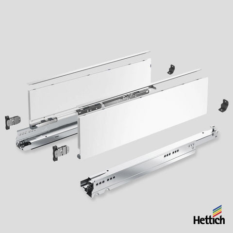 Hettich AvanTech YOU Drawer, Actro Silent 40kg, White