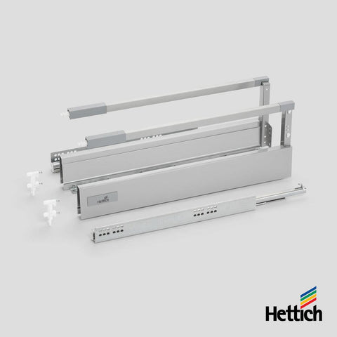 Hettich Atira Drawer – 30kg Silent – Silver