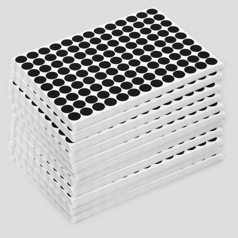 # Screw Covers, stick-on, Black Stipple