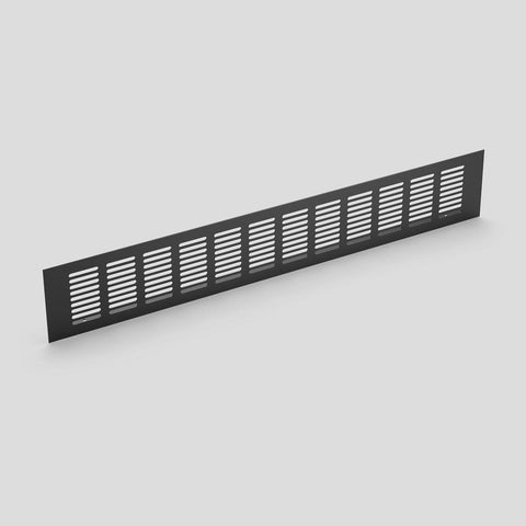 Vent, Aluminium, Rectangular - Black