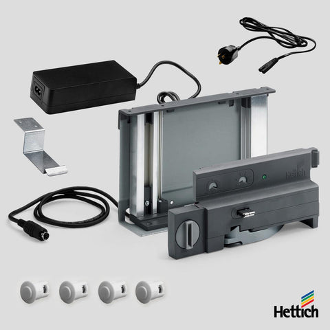 Hettich Easys Push-to-Open Silent for Bins – Stand-Alone Kit with Power Cable
