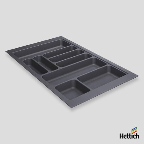 Hettich OrgaTray 440 Cutlery Insert – Plastic, Anthracite
