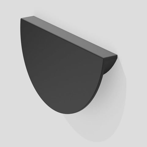 Handle Style 390.B – Half Moon, Semi-Circle – Designer Profile – Matt Black
