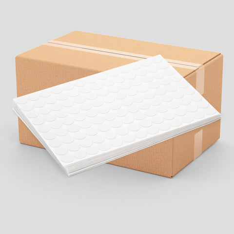 # Screw covers, stick-on, White stipple