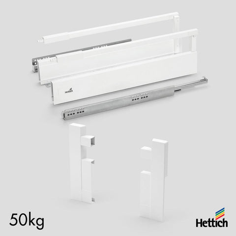 Hettich Atira iInternal Drawer Set, 50kg, Silent, White