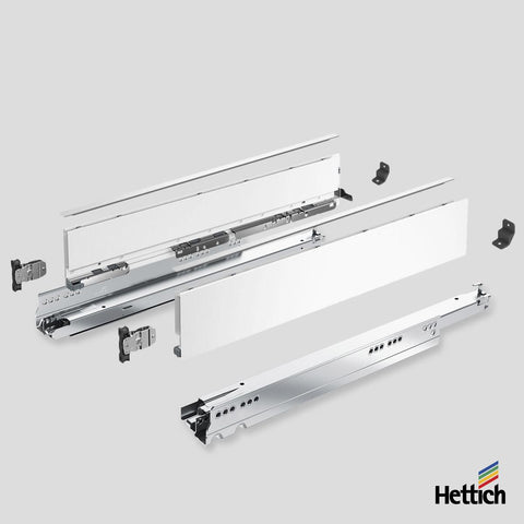 Hettich AvanTech YOU Drawer, Actro Silent 40kg, White
