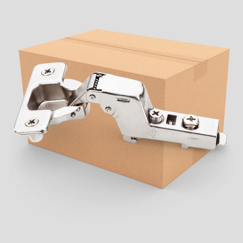 KitchenLibrary 150 Soft-Close Hinge – 110° Opening, No Overlay / Cranked Arm