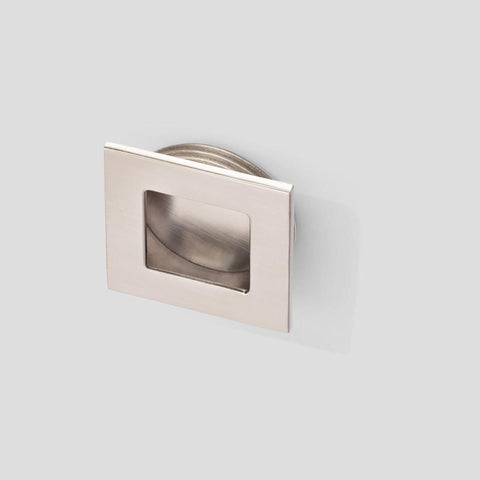 Handle Recessed 035 - Square, Brushed Nickel - 341.035