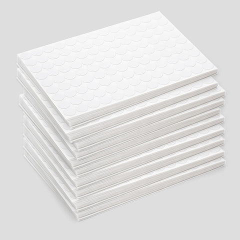 # Screw covers, stick-on, White stipple