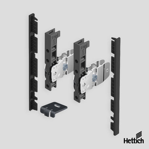 Hettich AvanTech YOU Internal drawer front, height for illumination, Anthracite
